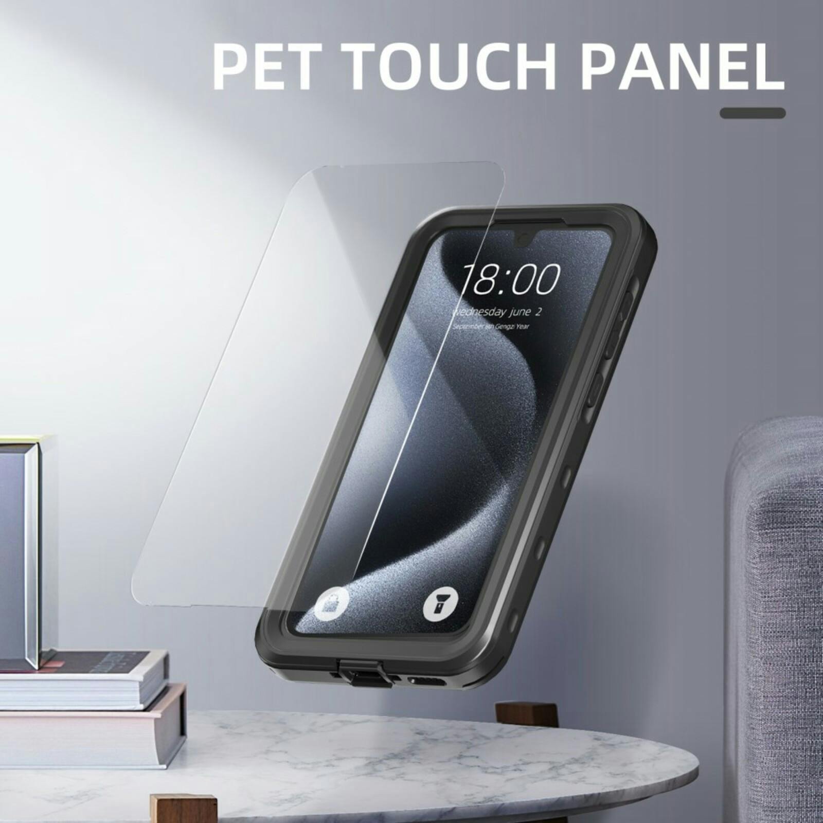 REDPEPPER Samsung Galaxy A35 Dot Pro Waterproof Hoesje Zwart