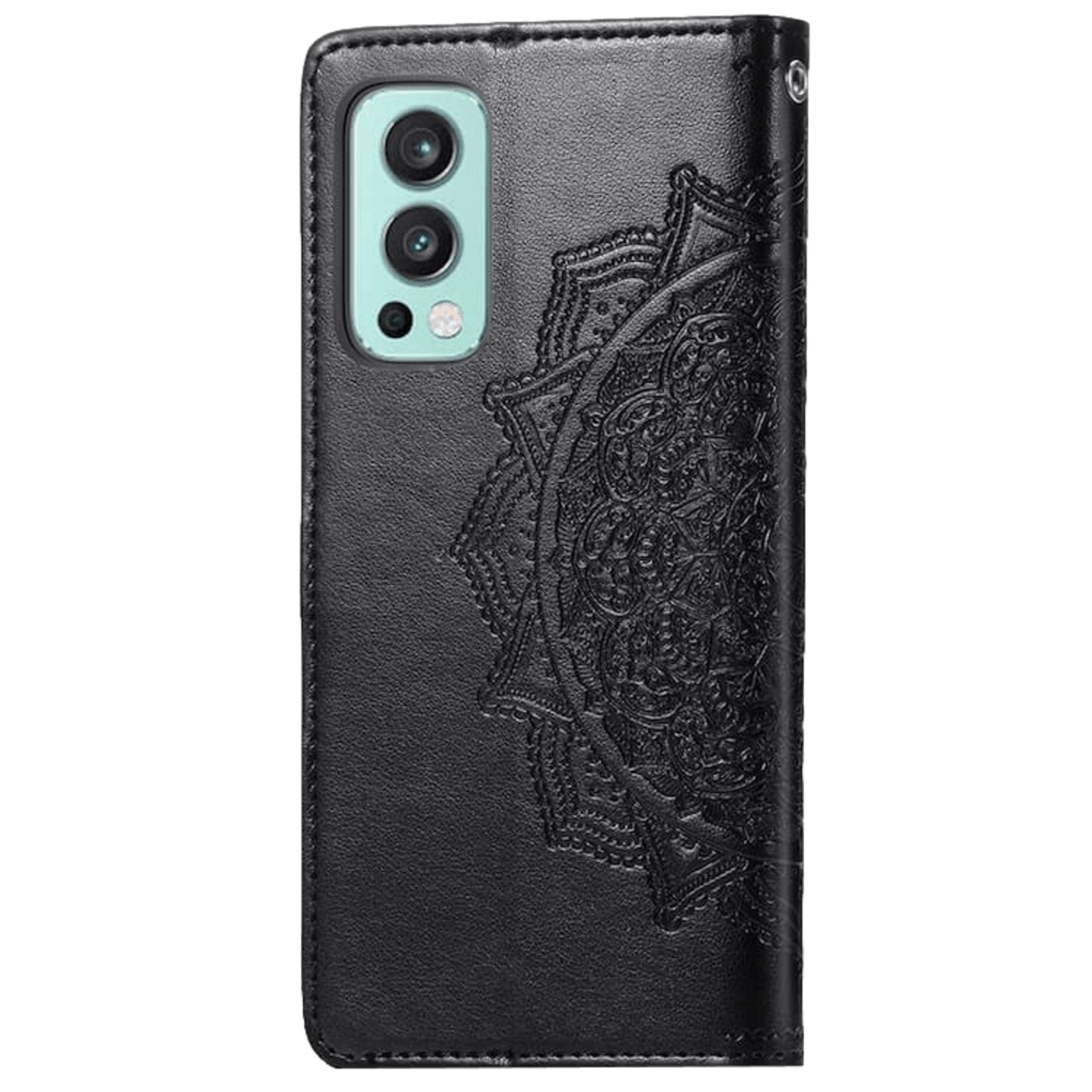 Comfycase OnePlus Nord 2 Butterfly Booklet Telefoonhoesje Zwart