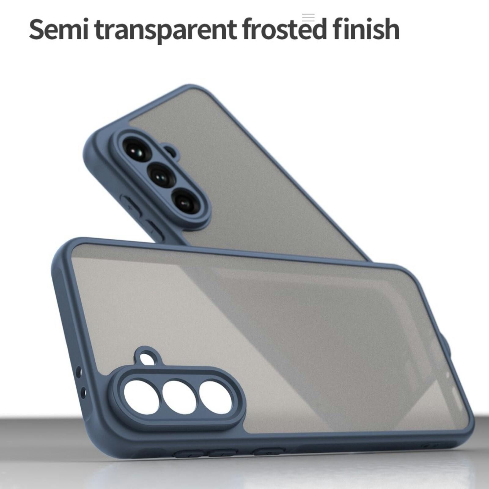 Mocaa Samsung Galaxy A56 Slim Anti-Shock Hoesje Blauw