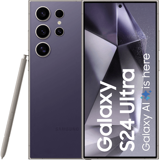 Samsung Galaxy S24 Ultra Titanium Violet - Voorkant & achterkant