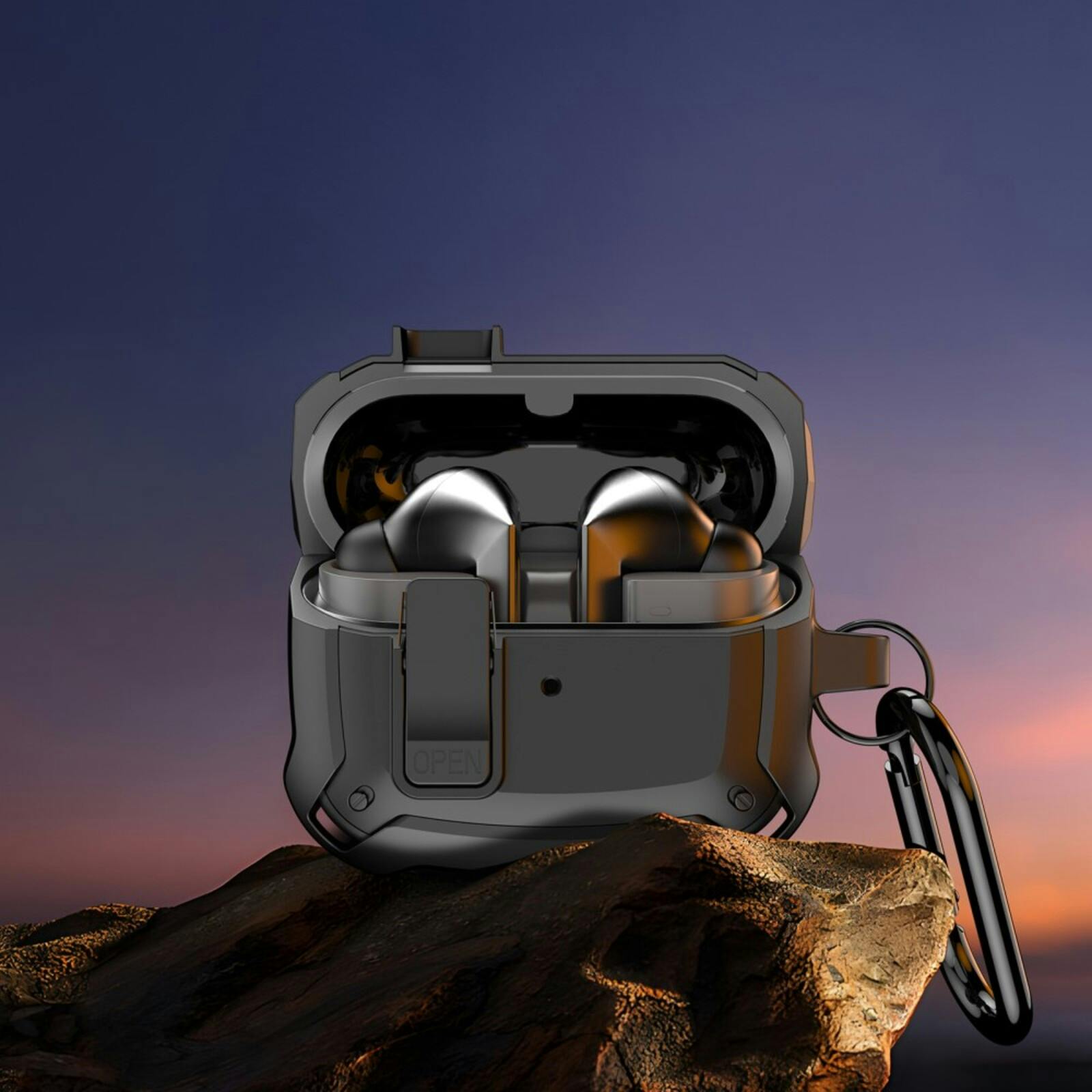 DUX DUCIS Samsung Galaxy Buds3 (Pro) SECH Series Hoesje met Haak Wit