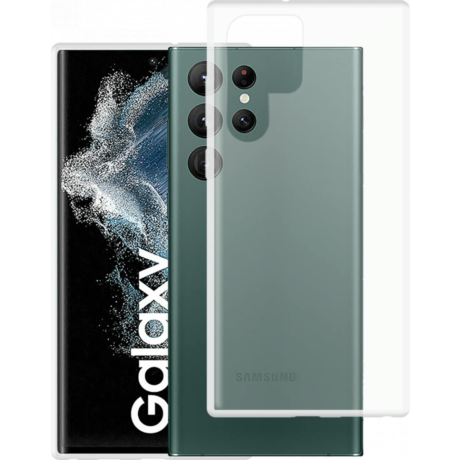 Just in Case Galaxy S22 Ultra Siliconen (TPU) Hoesje Clear