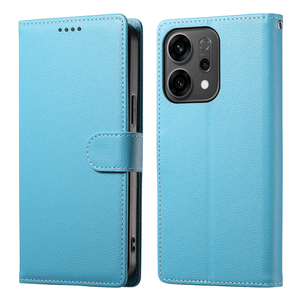 Mocaa Oppo Reno14 F 5G Slim-Fit Bookcase Lichtblauw