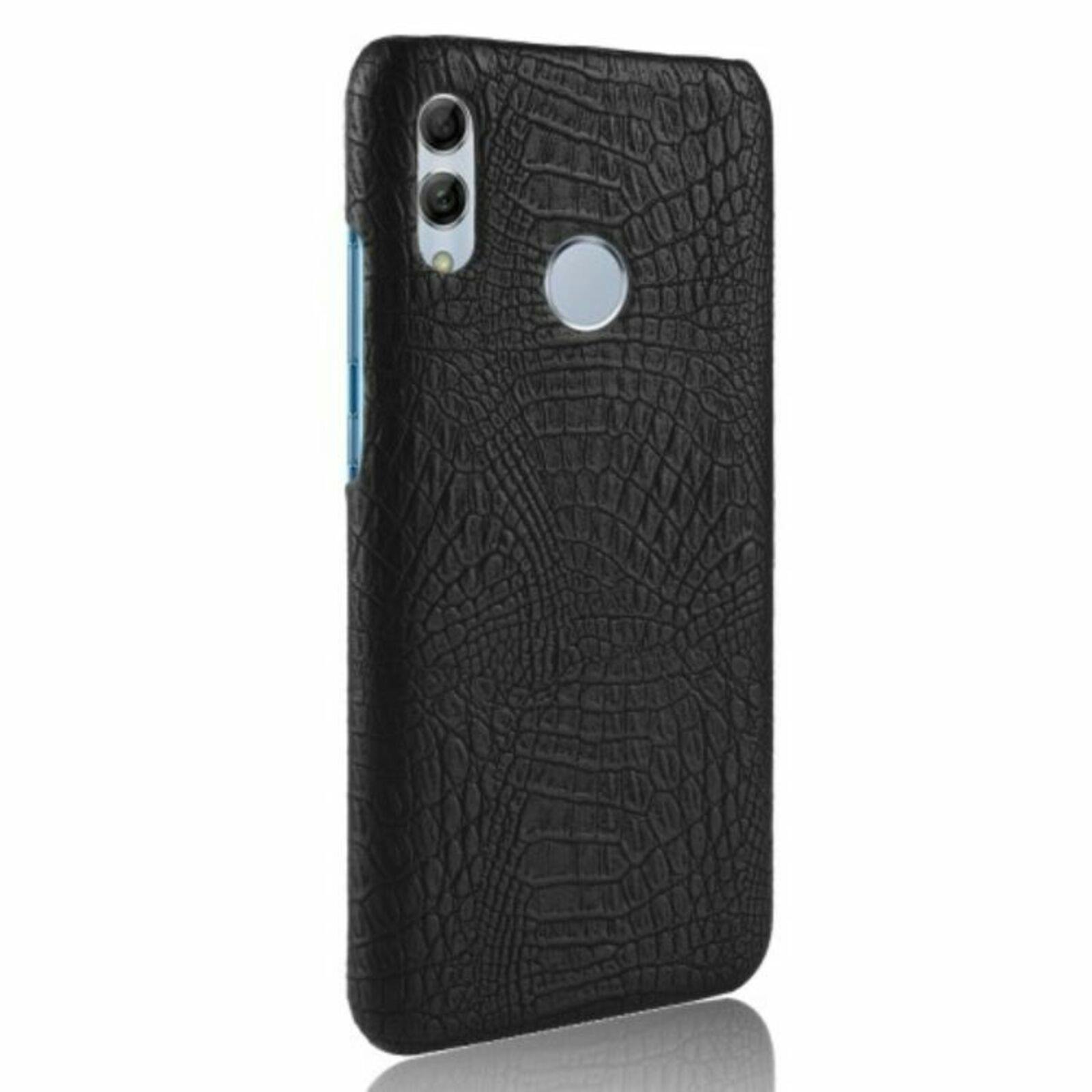 CaseBody Huawei P Smart 2019 CrocSkin Hoesje Zwart