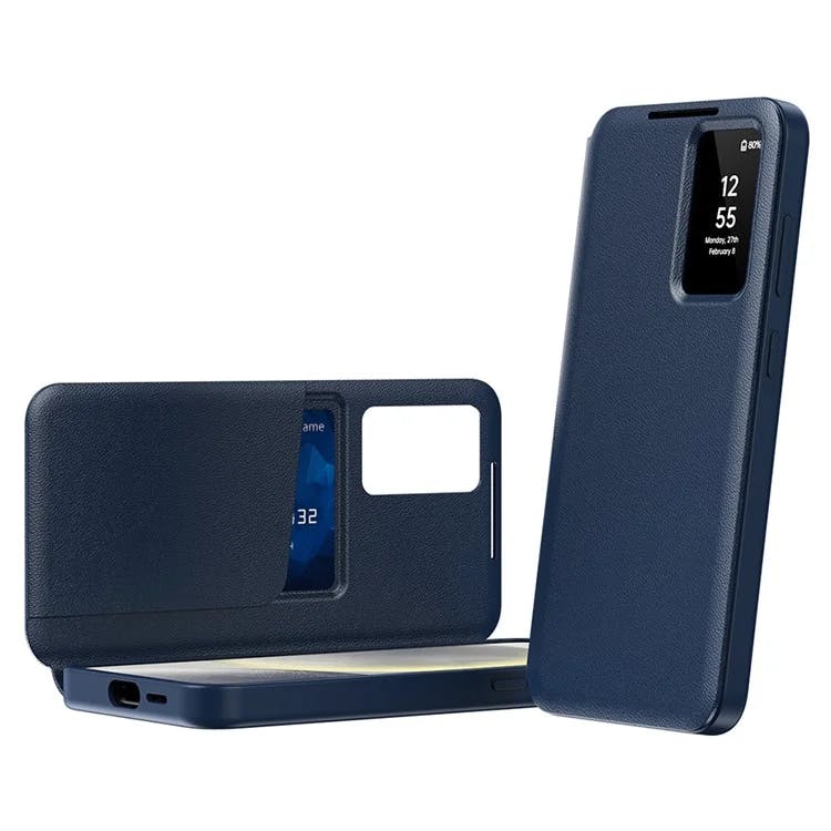 CaseBody Samsung Galaxy S25 Ultra Smart Cover Blauw