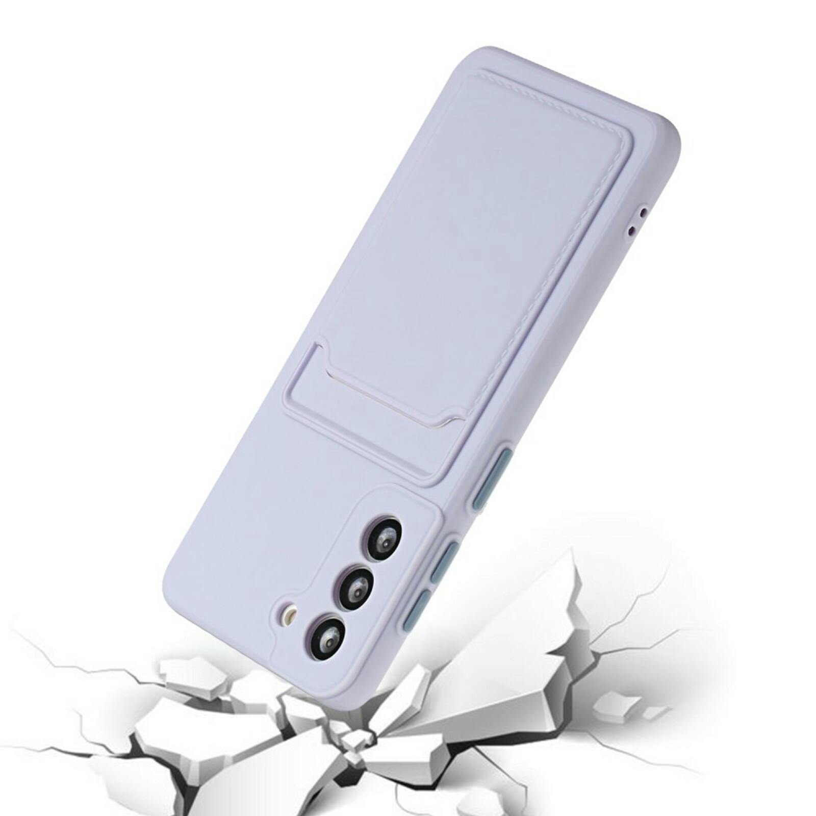 CaseBody Samsung S23 FE Telefoonhoesje met Kaarthouder Paars