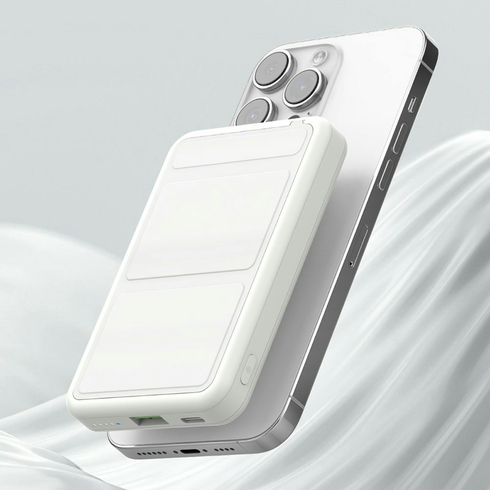 Benwis Slick 22.5W 10.000mAh MagSafe Powerbank Wit 10.000 mAh