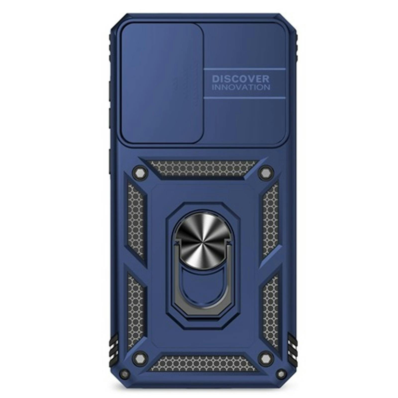 CaseBody Samsung A56 / A36 Shield Case met Camera-schuif Blauw