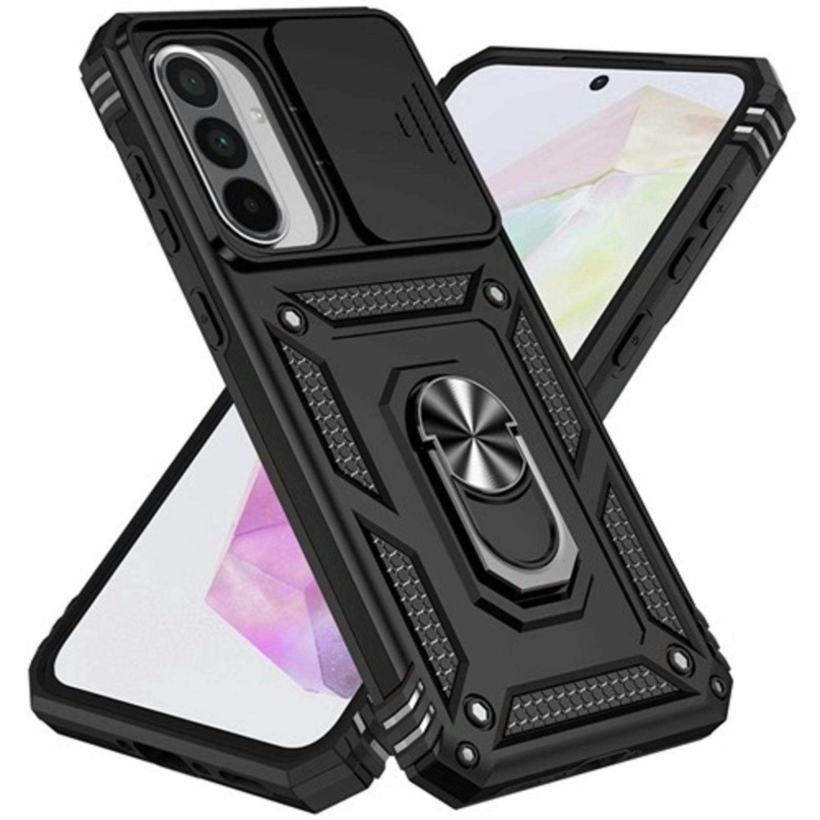 CaseBody Samsung A56 / A36 Shield Case met Camera-schuif Zwart