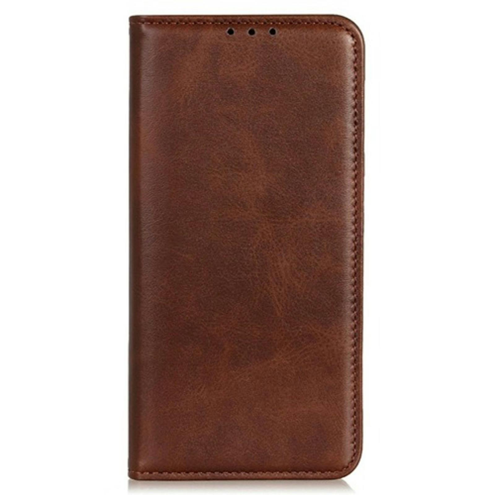 CaseBody Samsung Galaxy A56 Real Leather Wallet Hoesje Bruin