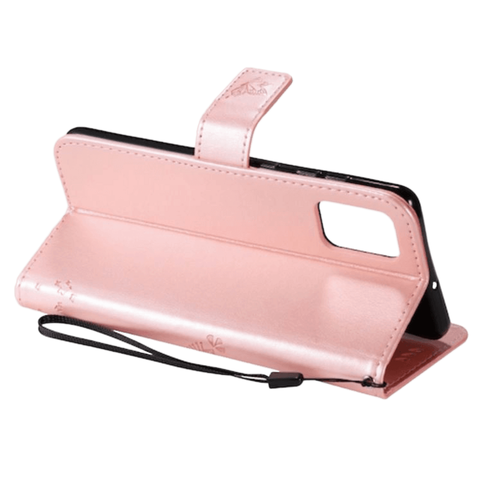 Comfycase Samsung Galaxy A71 Schattig Bookcase Hoesje Roségoud