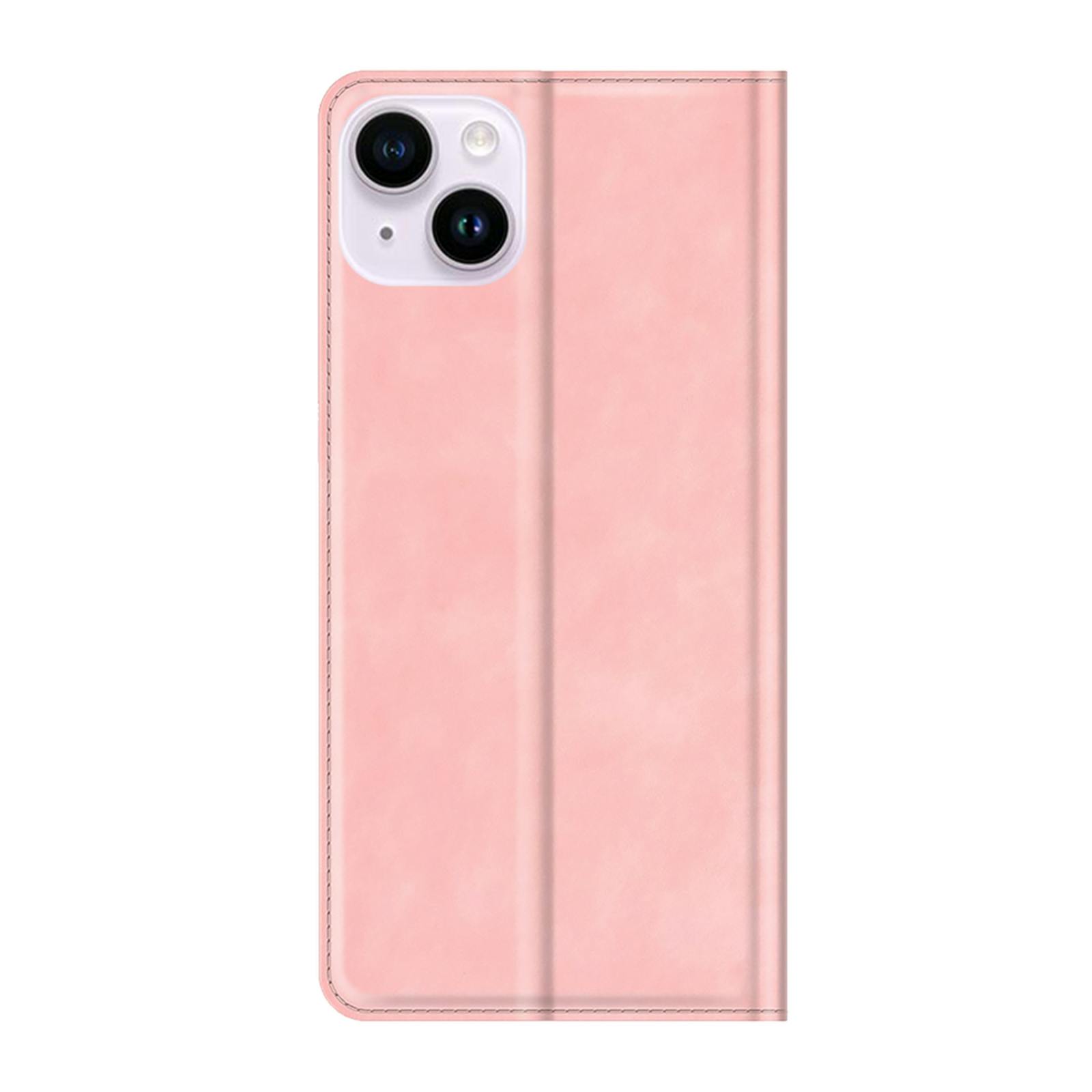 Just in Case iPhone 15 Plus Magnetisch Portemonnee Hoesje Roze