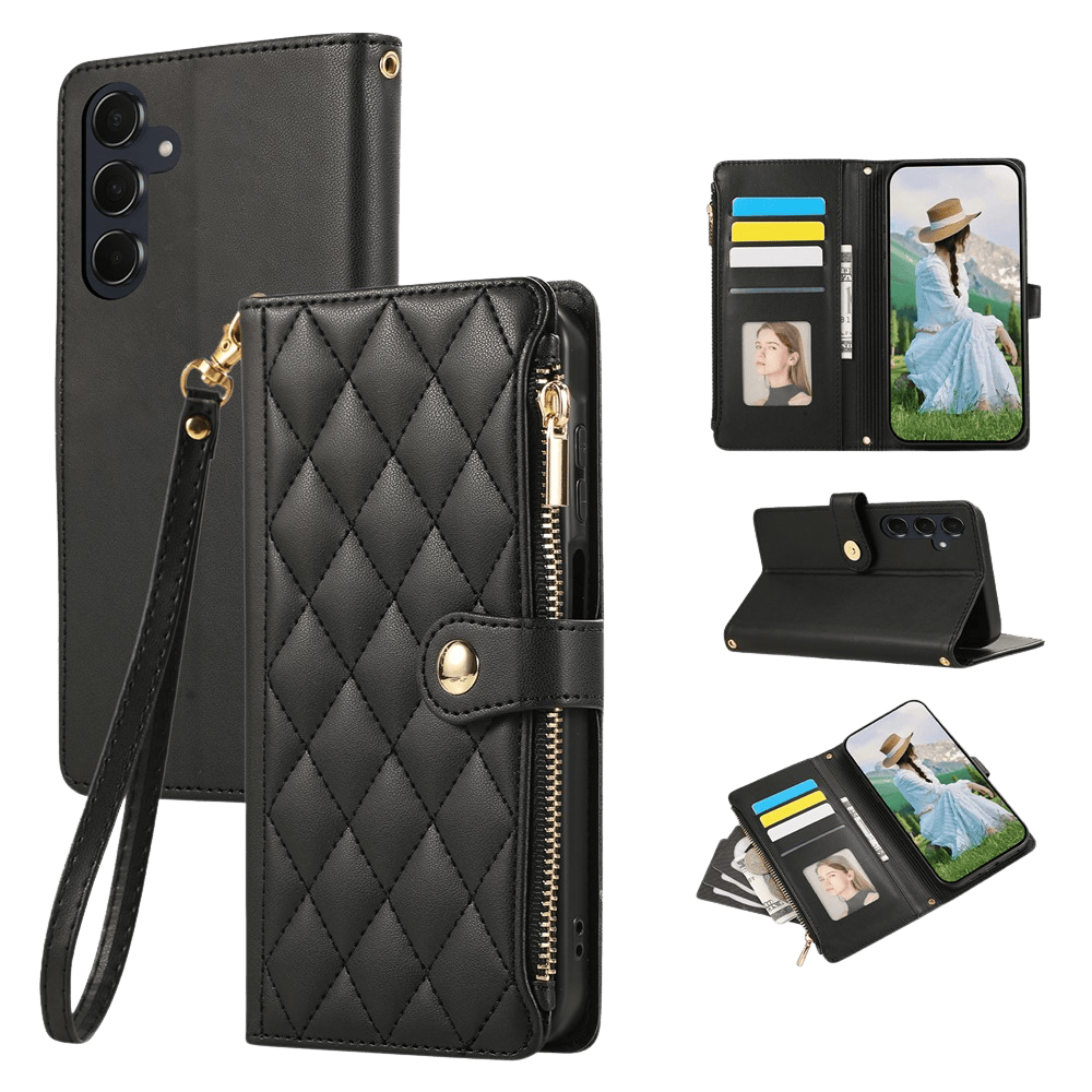 TwoTone Samsung Galaxy A57 Wallet Hoesje Zwart