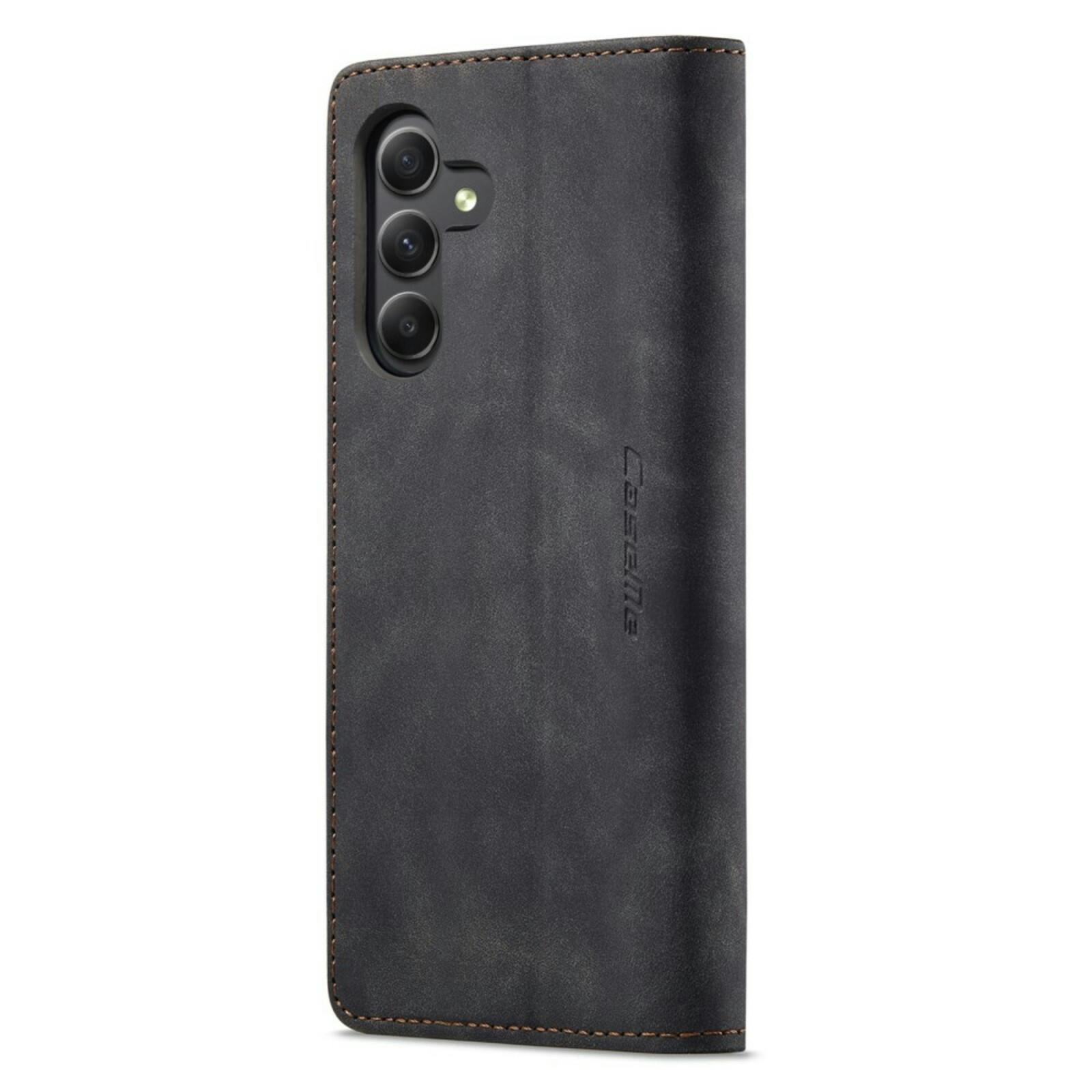 Caseme Samsung A15 Business Bookcase Hoesje Zwart