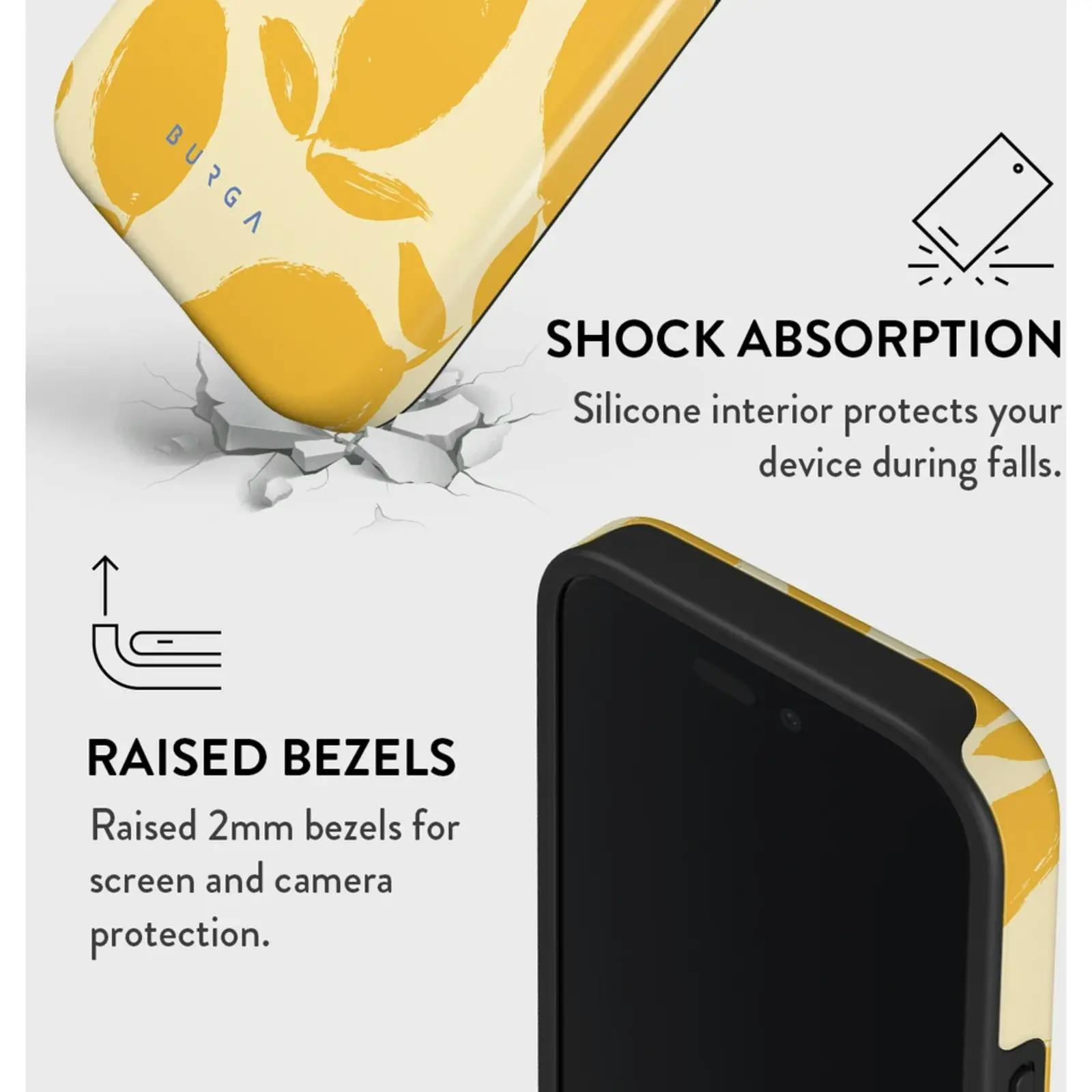 Burga iPhone 16 Hoesje Lemon