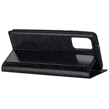 Comfycase Samsung Galaxy S20 Flash Powder Slim-Fit Flipcover Zwart