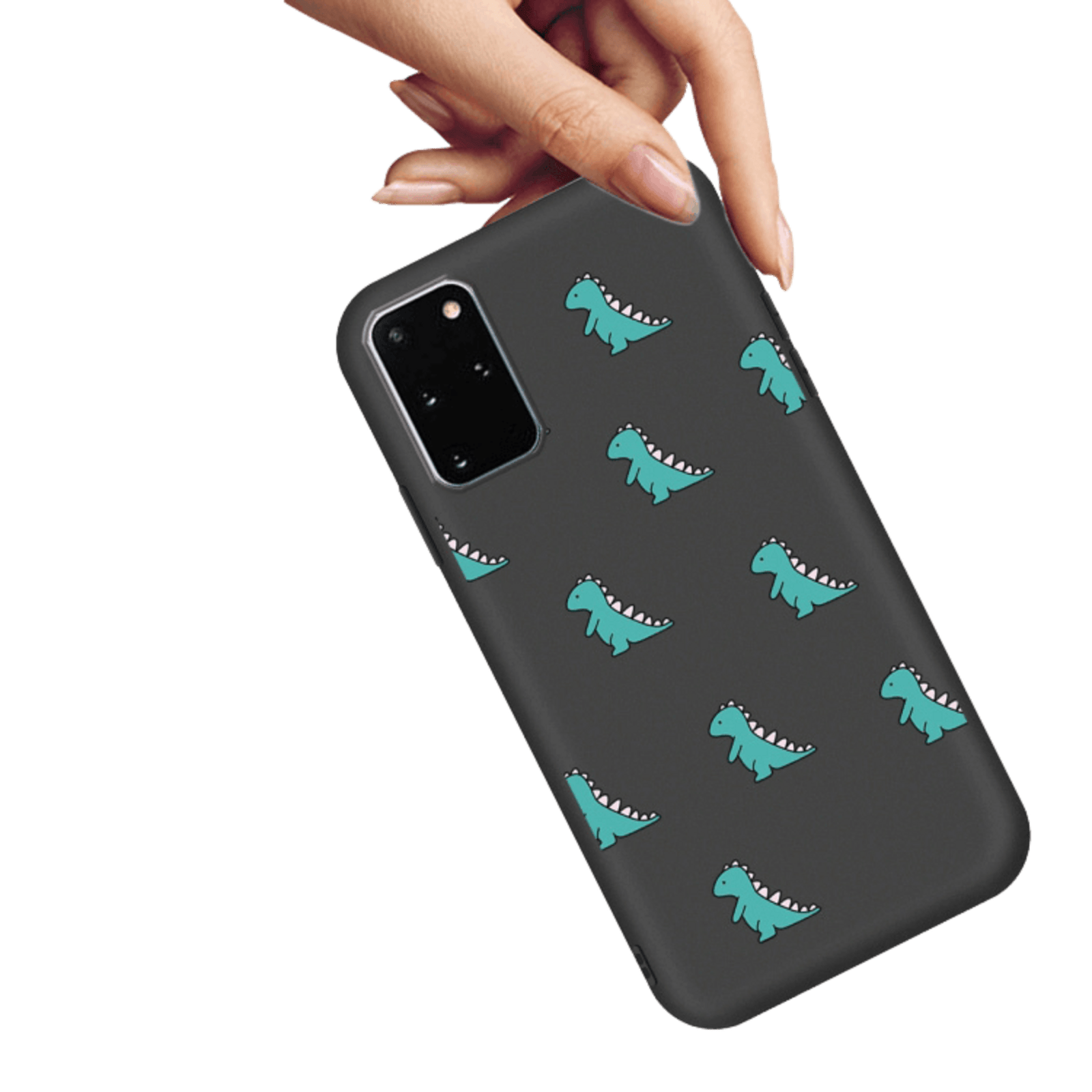 Mocaa Samsung Galaxy S20 Plus Dino Case Zwart