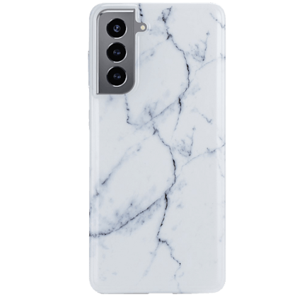 TwoTone Samsung Galaxy S21 Plus Marble Style Luxe Backcover Wit