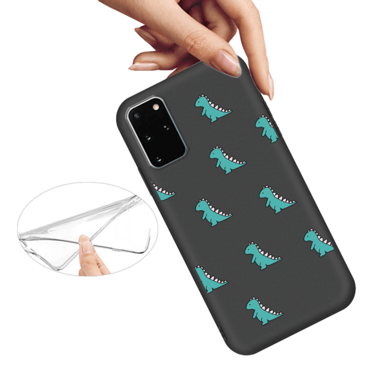 Mocaa Samsung Galaxy S20 Designz Dino Case Zwart