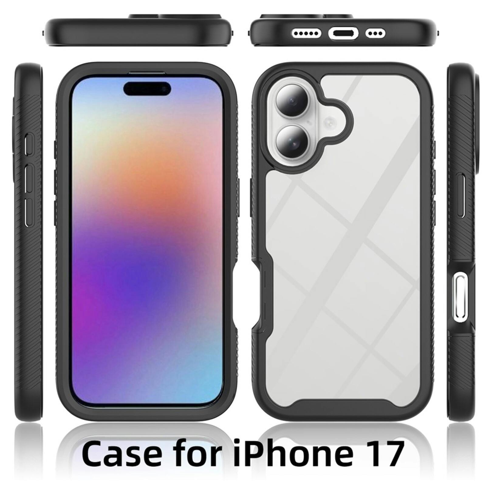 Comfycase Apple iPhone 17 Full Protection Hoesje Zwart