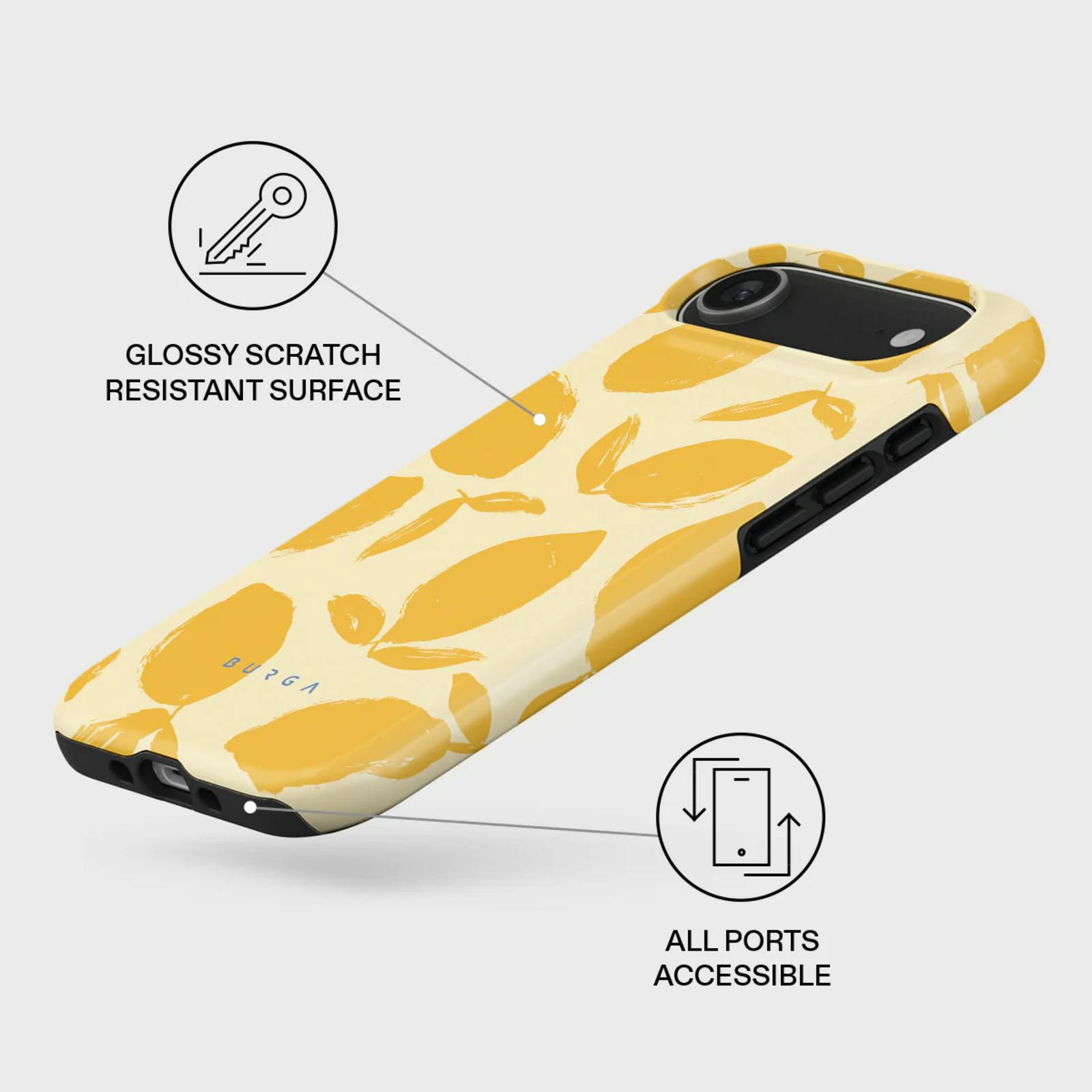 Burga iPhone Air MagSafe Case Lemon