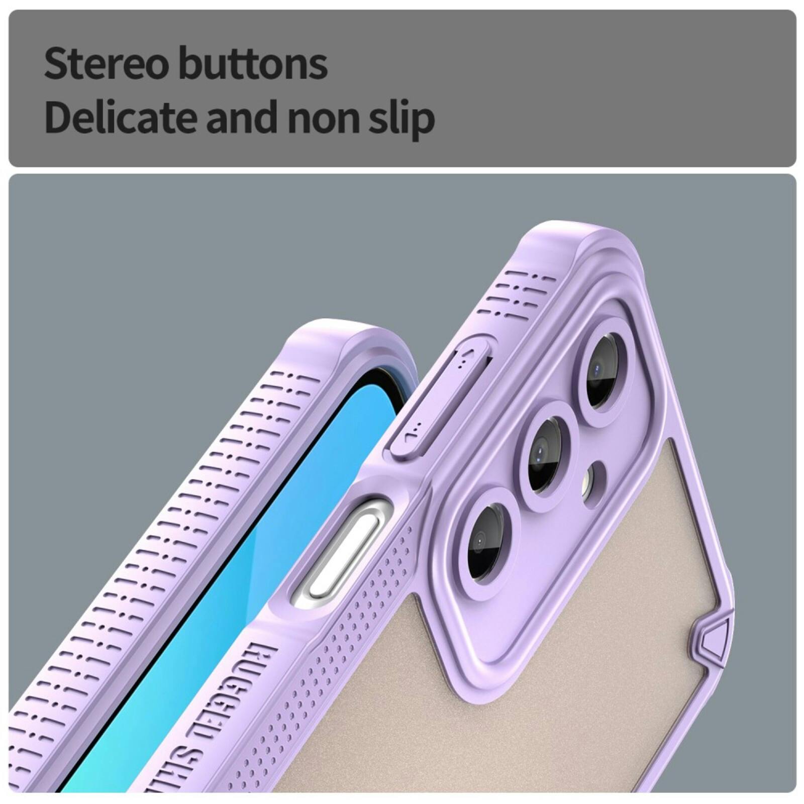 Mocaa Samsung Galaxy A16 Lichtgewicht Rugged Beschermhoesje Paars