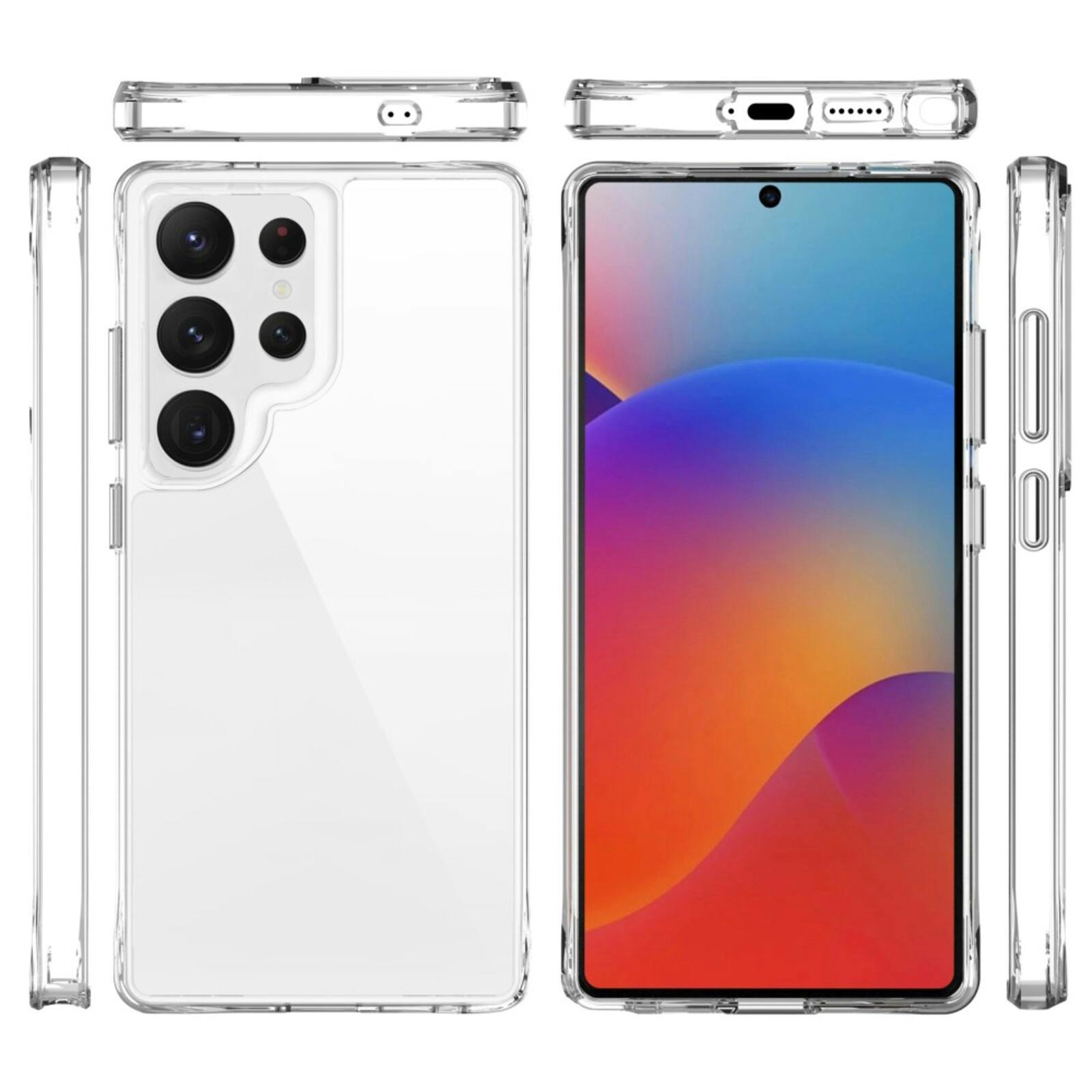 CaseBody Samsung S25 Ultra Dual Layer Anti-Shock Hoesje Transparant