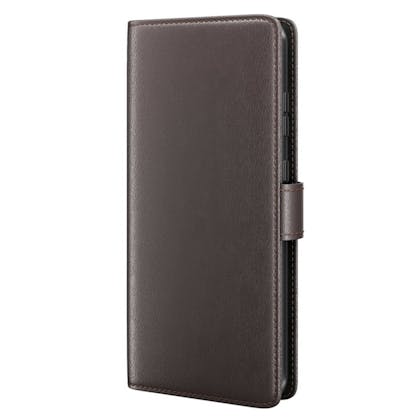 Fonexio Samsung Galaxy A55 Luxe Lederen Book Case Bruin
