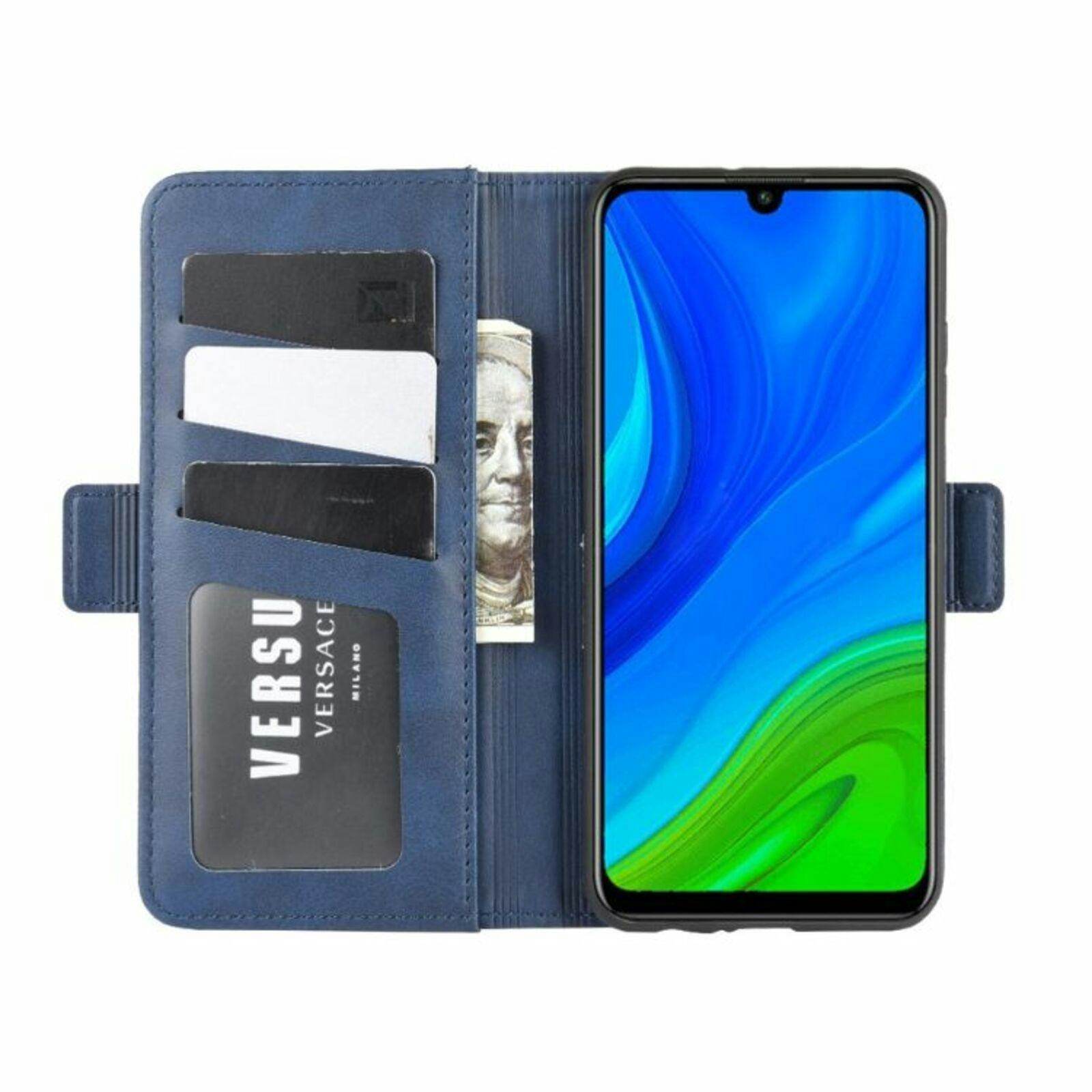 Comfycase Huawei P Smart 2020 Bookcase Hoesje Blauw