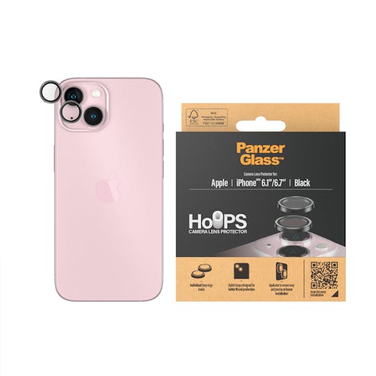 PanzerGlass iPhone 15 (Plus) Ring Camera Protector Standaard