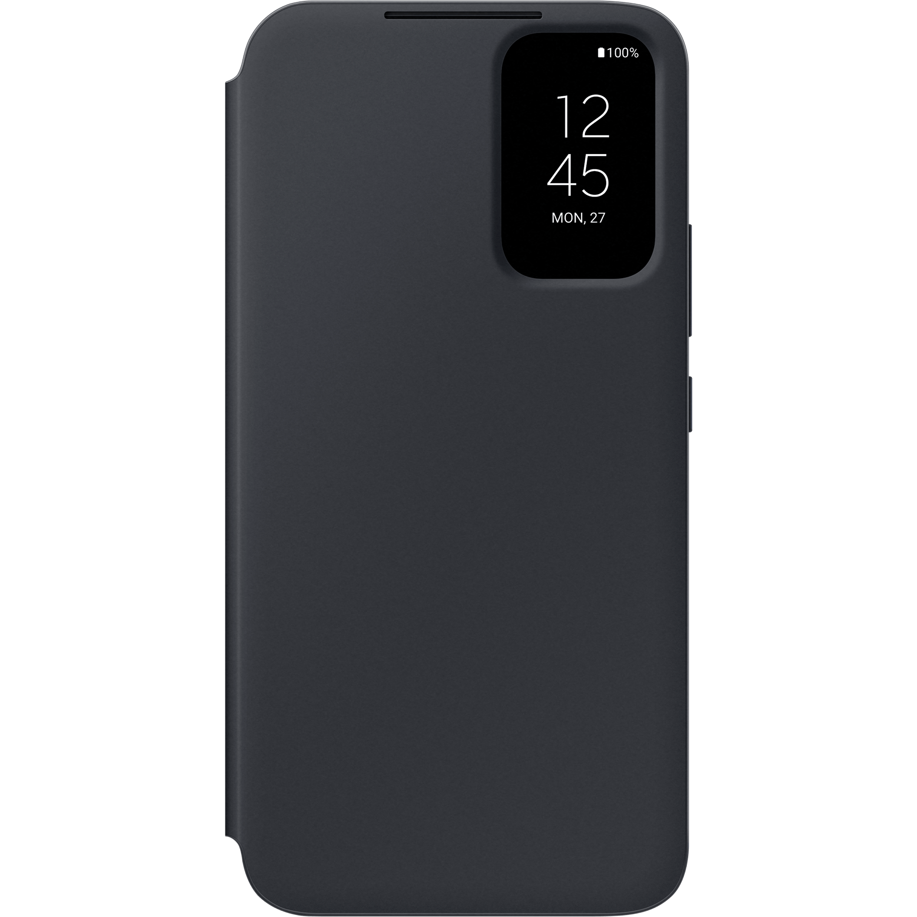 Samsung Galaxy A34 Smart View Portemonnee Hoesje Zwart - Voorkant