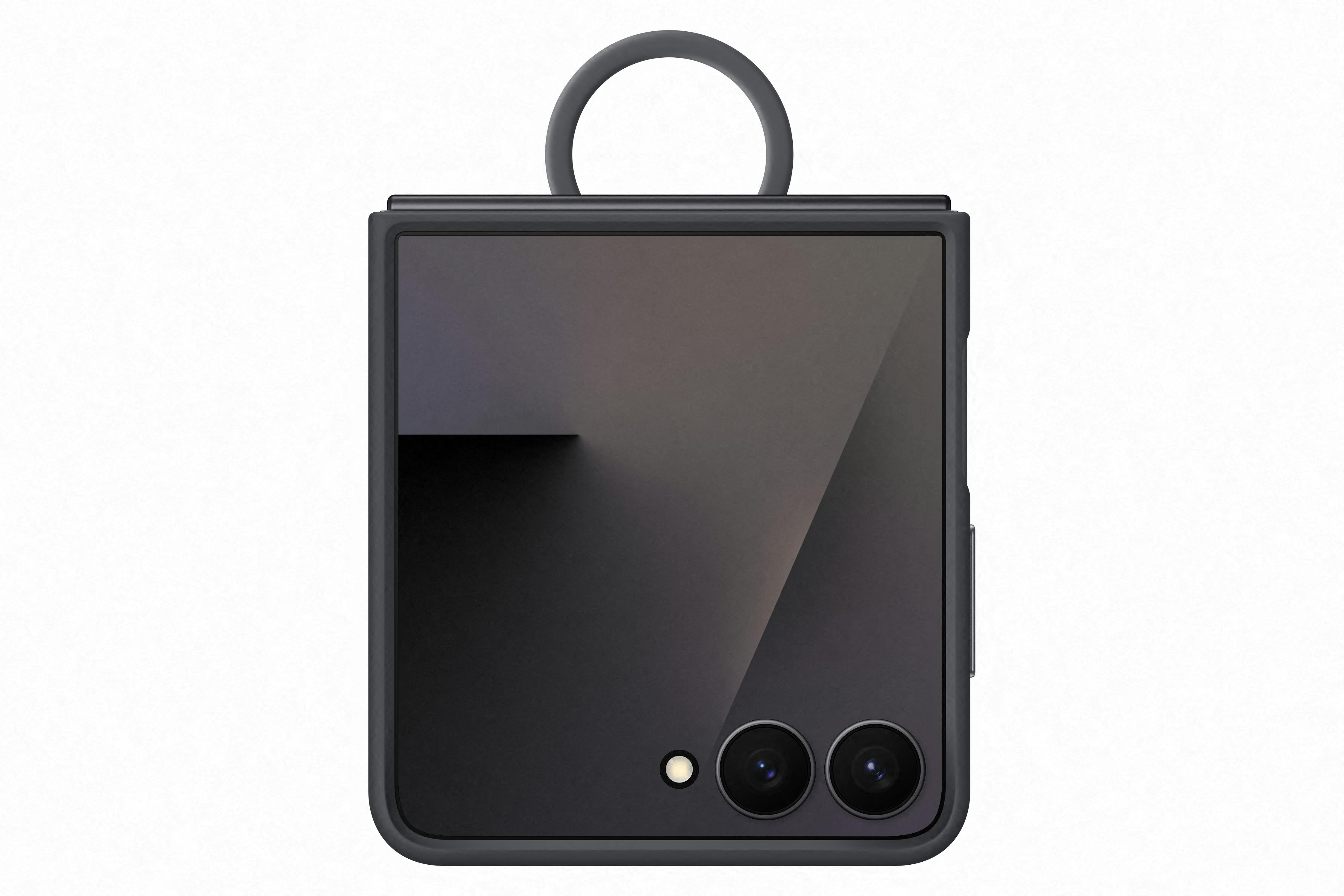 Samsung Galaxy Z Flip7 Siliconen Ring Case Zwart