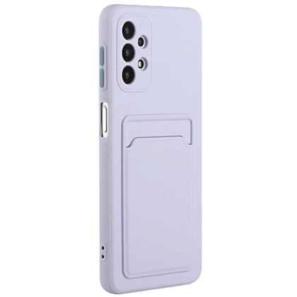 CaseBody Samsung Galaxy A52(s) Telefoonhoesje met Kaarthouder Paars