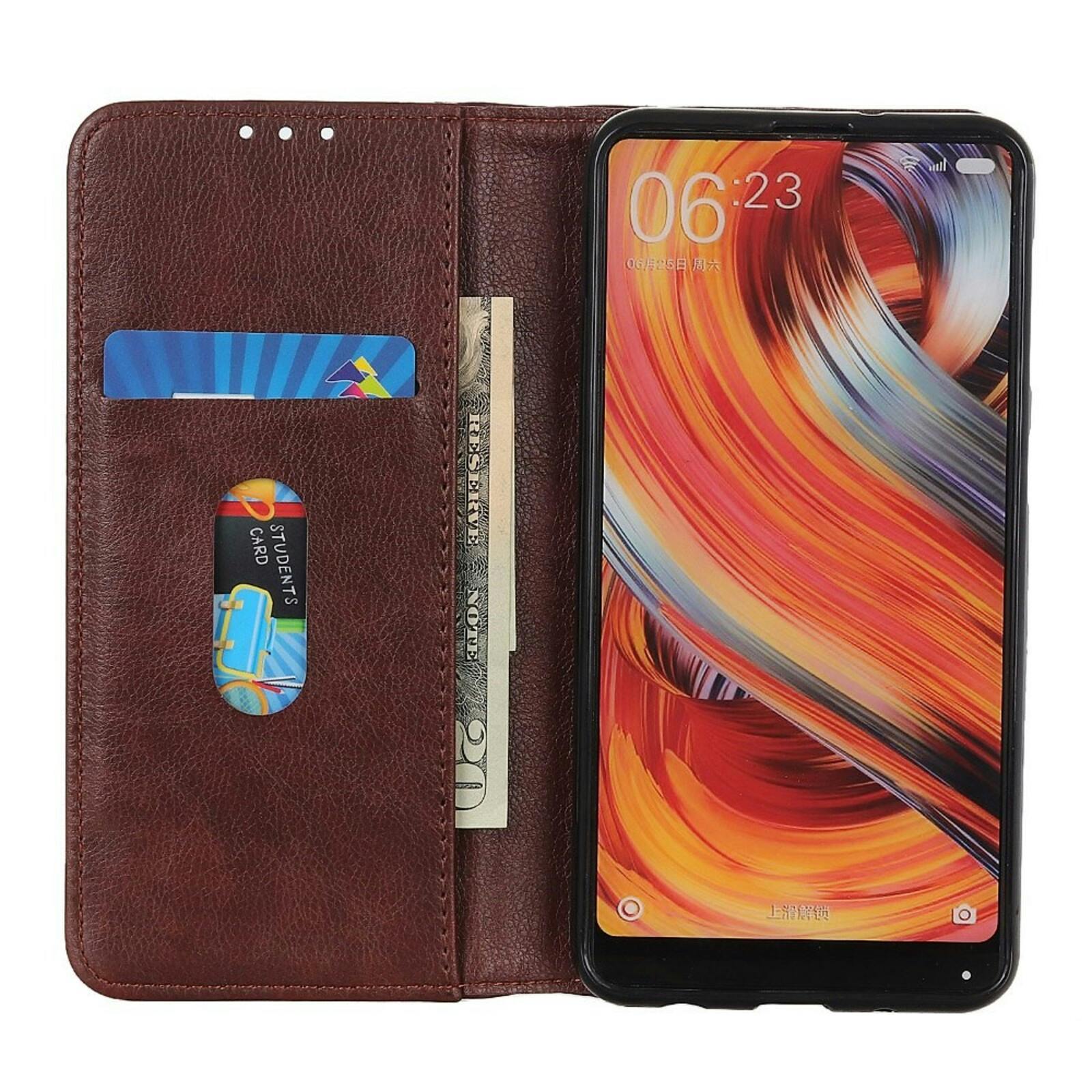 Comfycase Redmi 13C Leren Portemonnee Hoesje Bruin