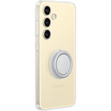 Samsung Galaxy S24 Doorzichtig Gadget Hoesje Transparant - Zijkant