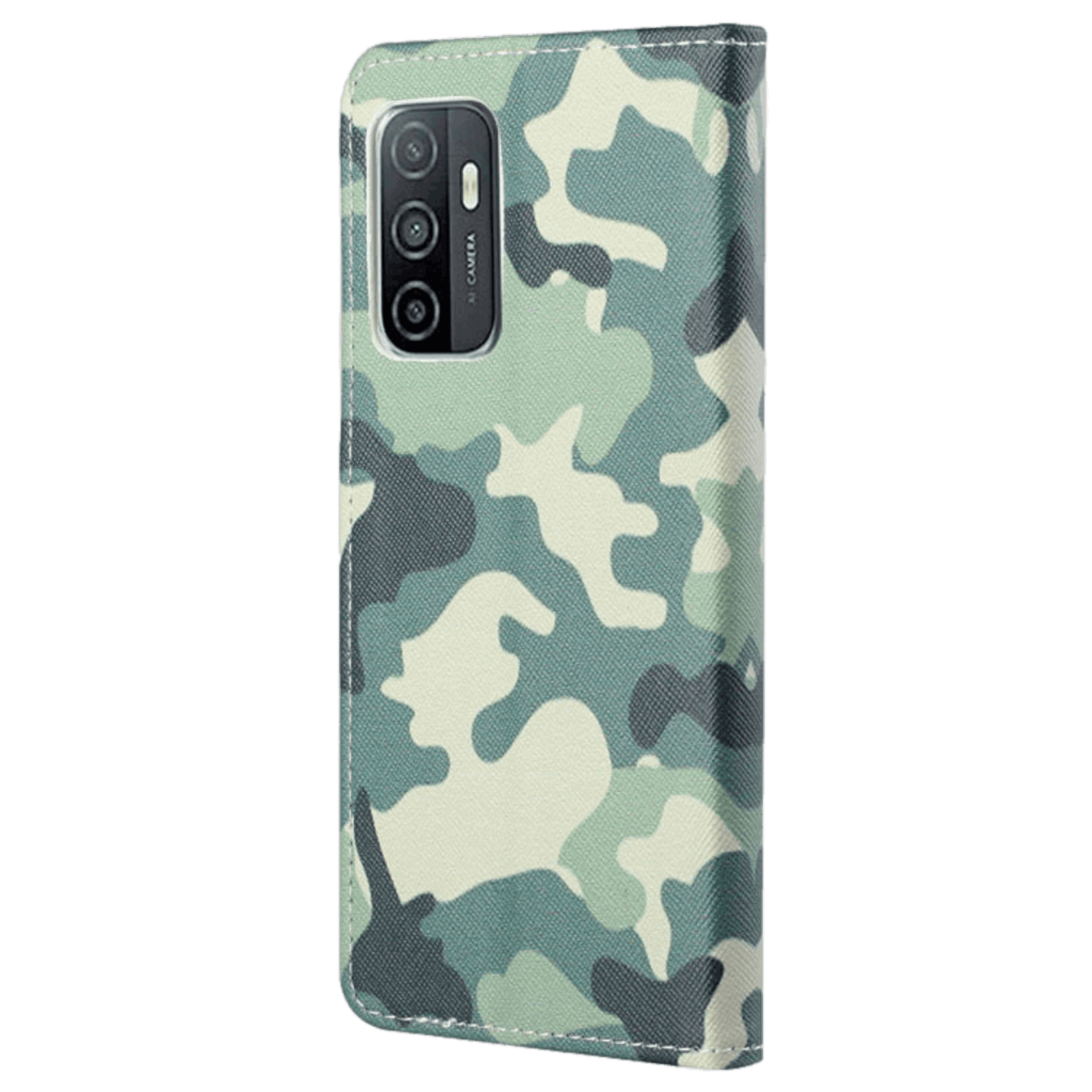 Mocaa Samsung Galaxy A53 Bookcase Hoesje Camouflage