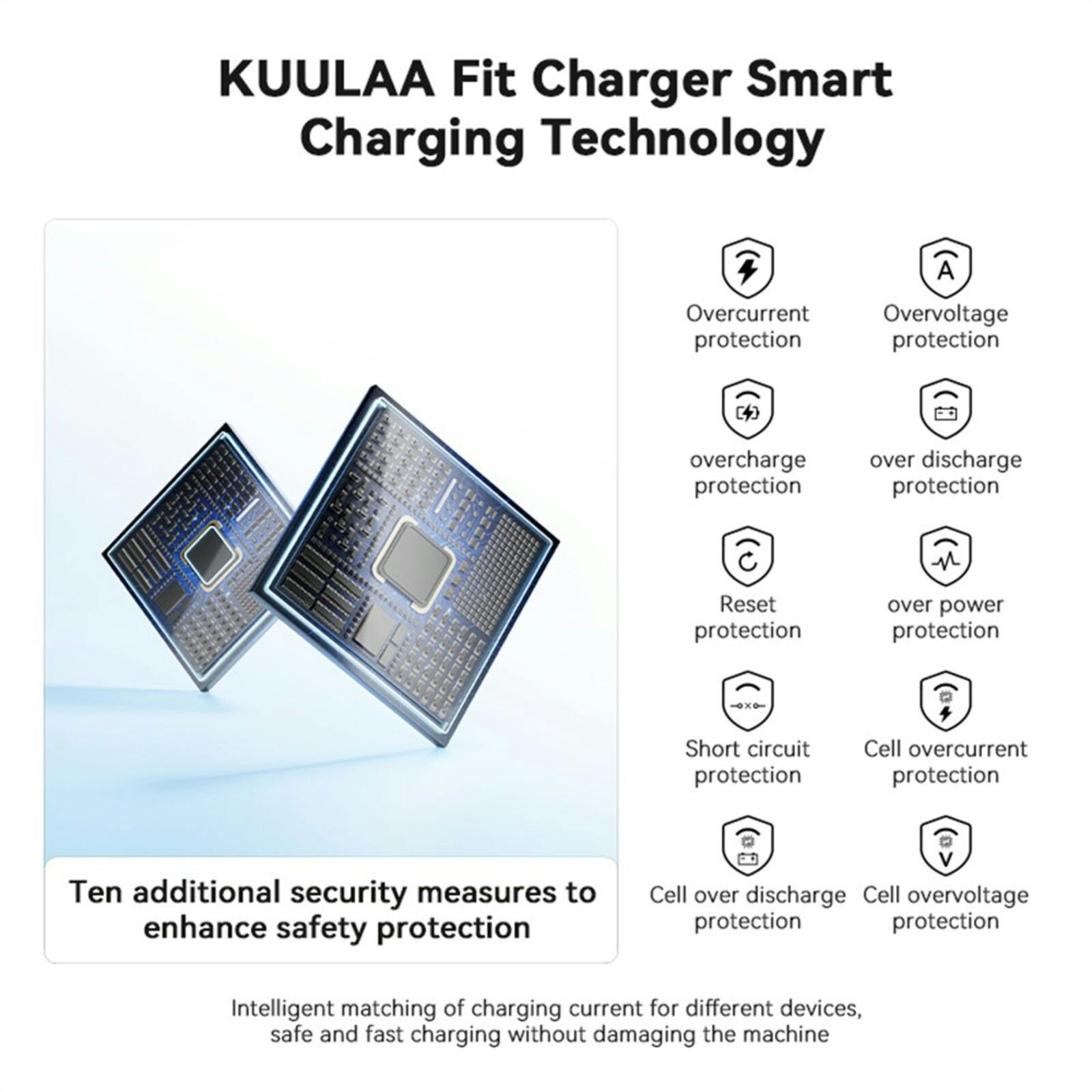 Kuulaa MagOn Powerbank Zilver-Groen 10.000 mAh