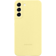 Samsung Galaxy S22 Plus Siliconen Hoesje Butter Yellow - Voorkant