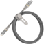 Otterbox Lightning naar USB-C Premium Gevlochten Kabel Silver