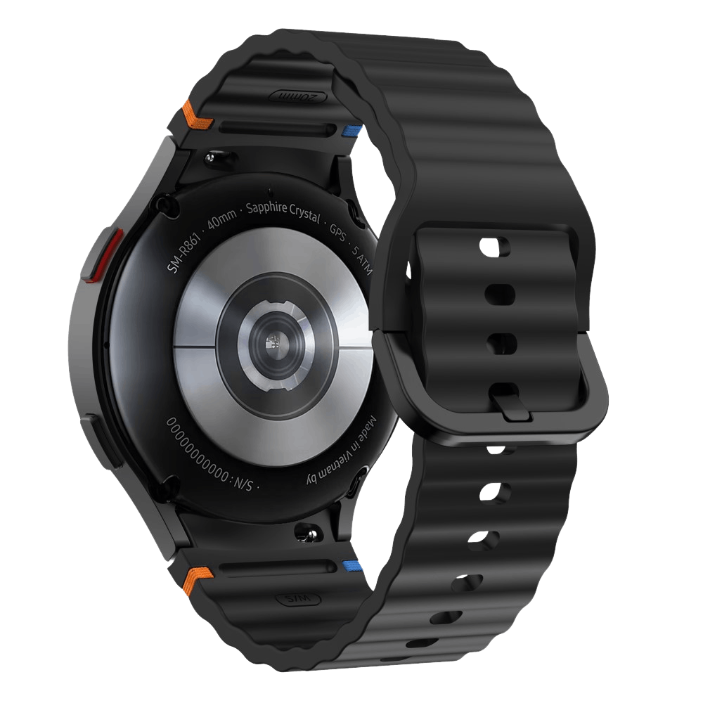 Mocaa Samsung Galaxy Watch Wave Bandje Zwart