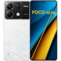 POCO X6 White - Voorkant & achterkant
