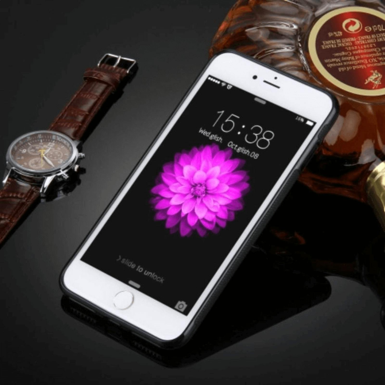 MagiQ iPhone 7 Plus / 8 Plus Sticky Hoesje Zwart