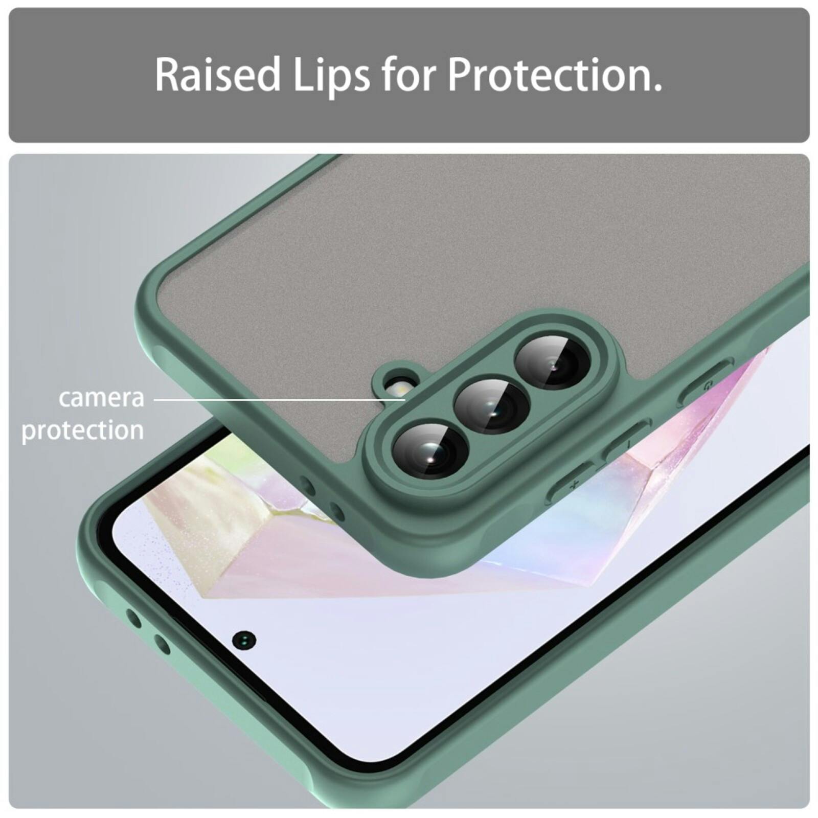 Mocaa Samsung Galaxy A56 Slim Anti-Shock Hoesje Groen