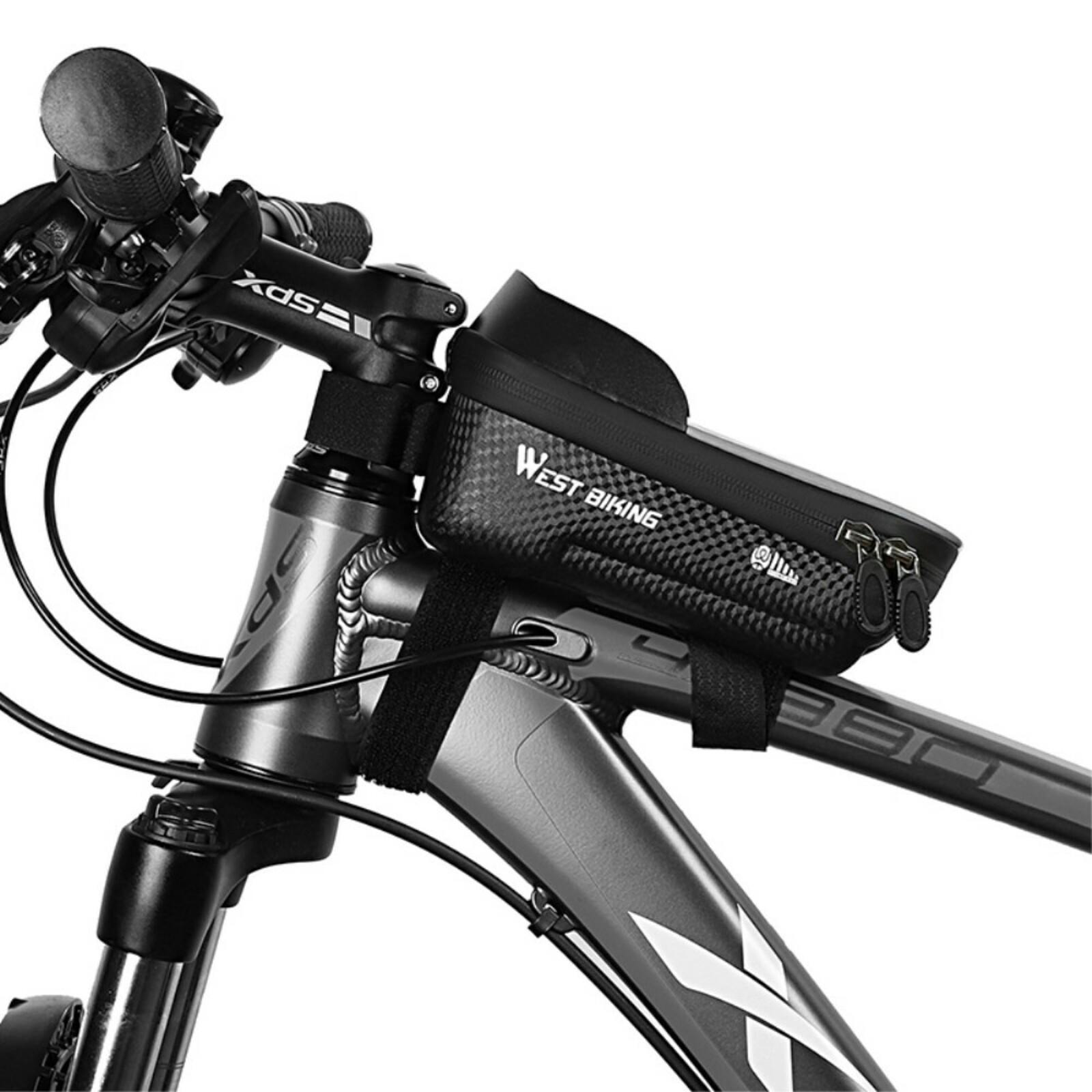 West Biking Waterproof Telefoonhouder Fiets Zwart