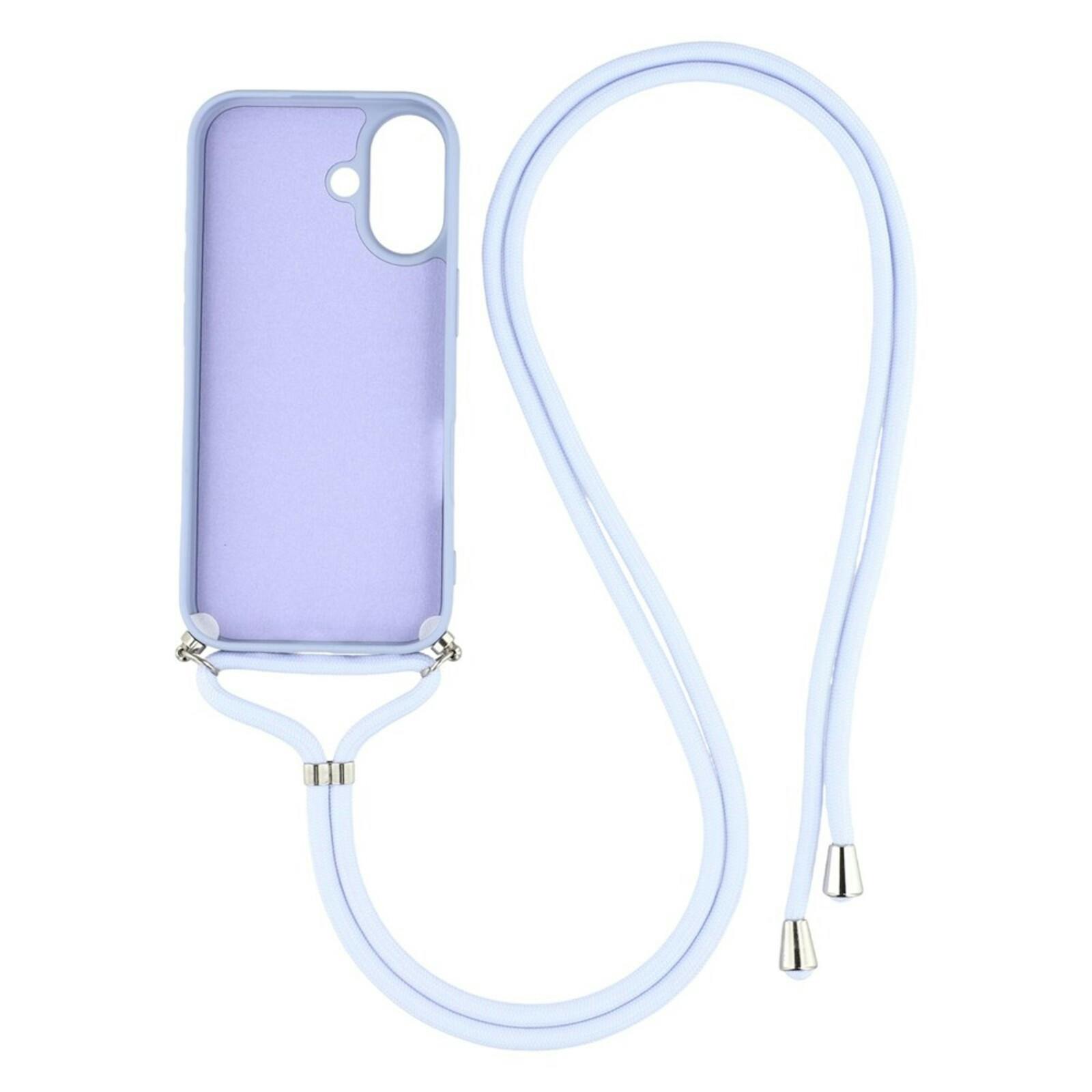 Mocaa Apple iPhone 17 Hoesje met Koord Paars