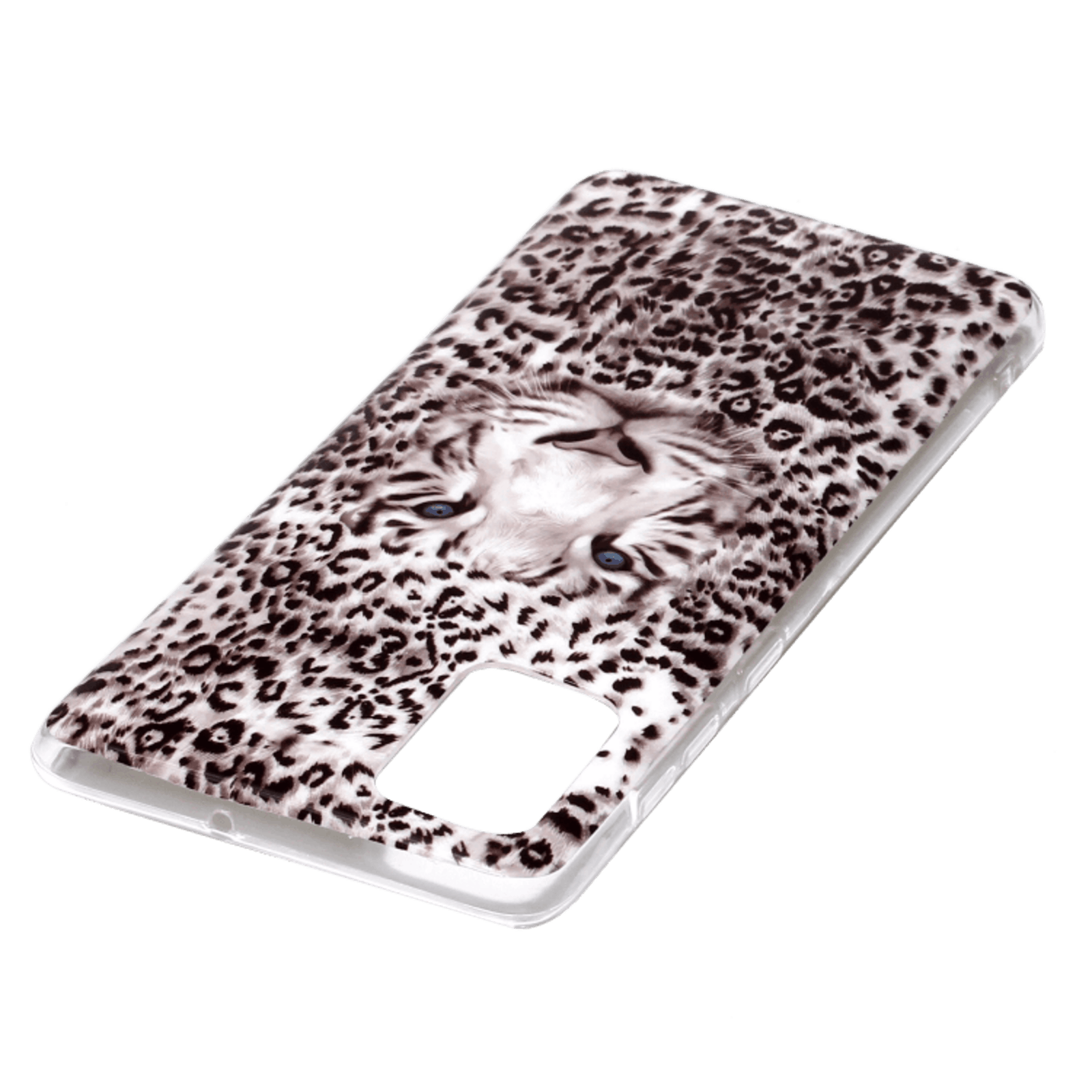 Mocaa Samsung Galaxy A71 Glow in the Dark Hoesje Luipaardprint Meerkleurig