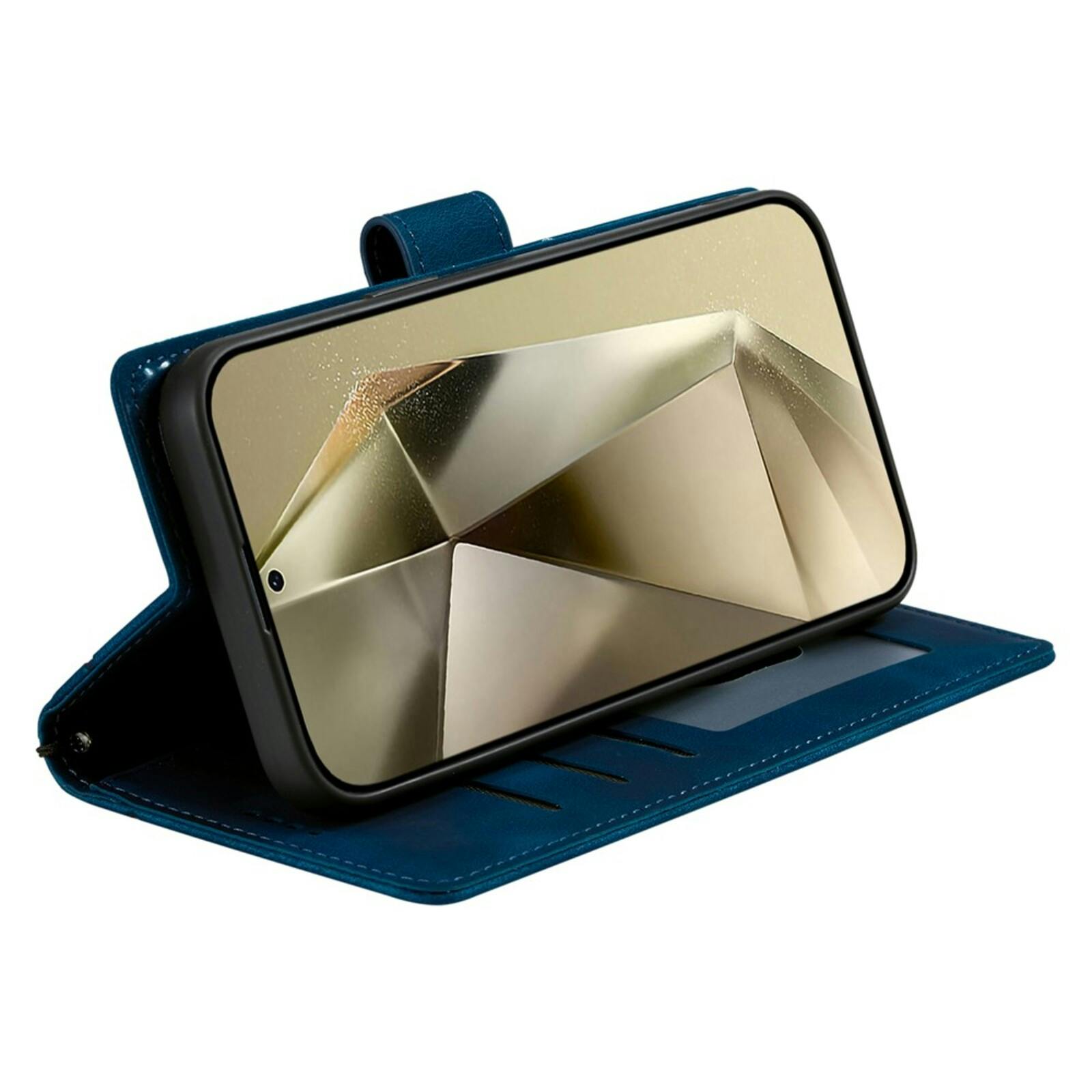 Comfycase Samsung Galaxy S26 Plus Mandala Bookcase Blauw