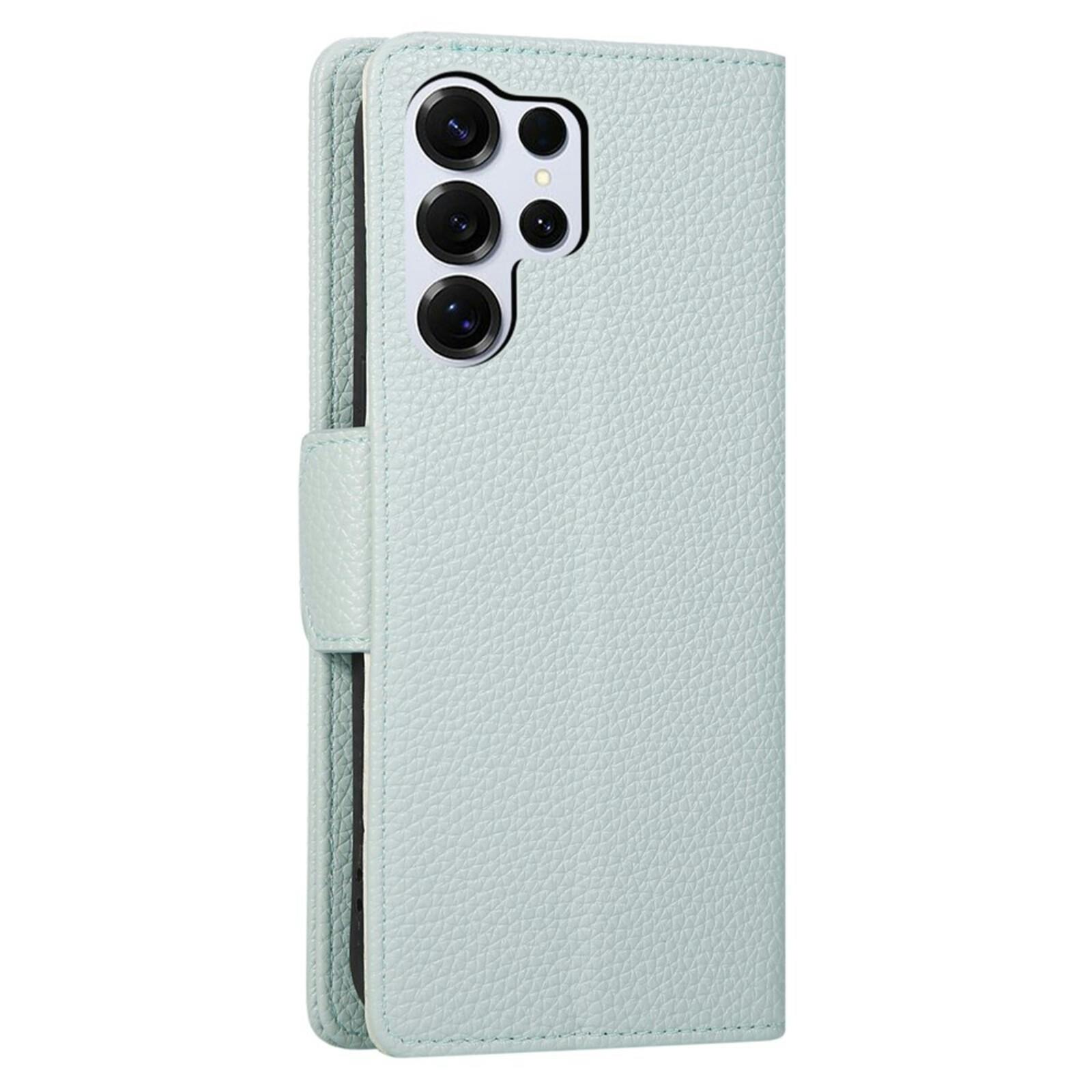 TwoTone Samsung Galaxy S26 Ultra Zipper Boek Hoesje Groen