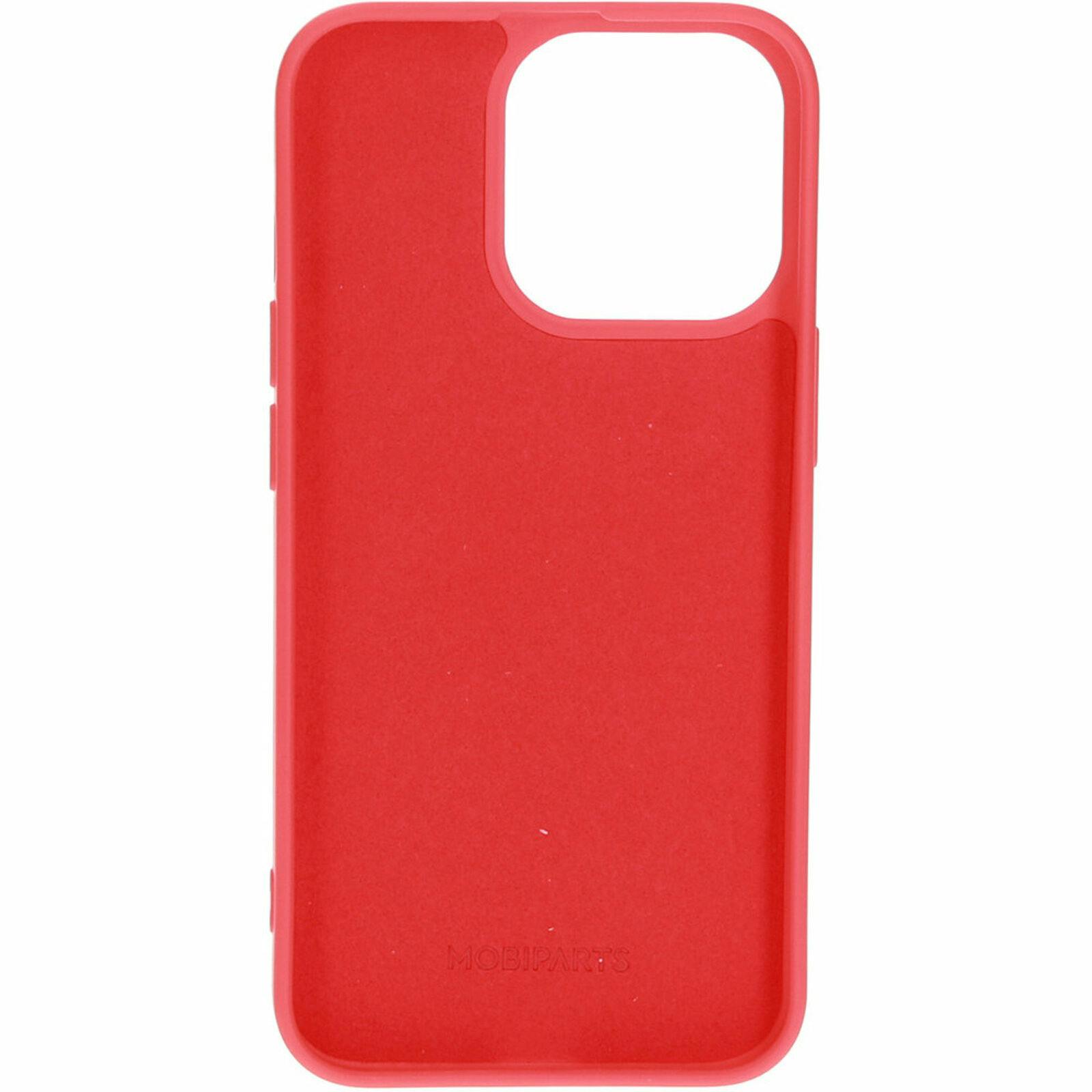 Mobiparts iPhone 13 Pro Siliconen Hoesje Scarlet Red