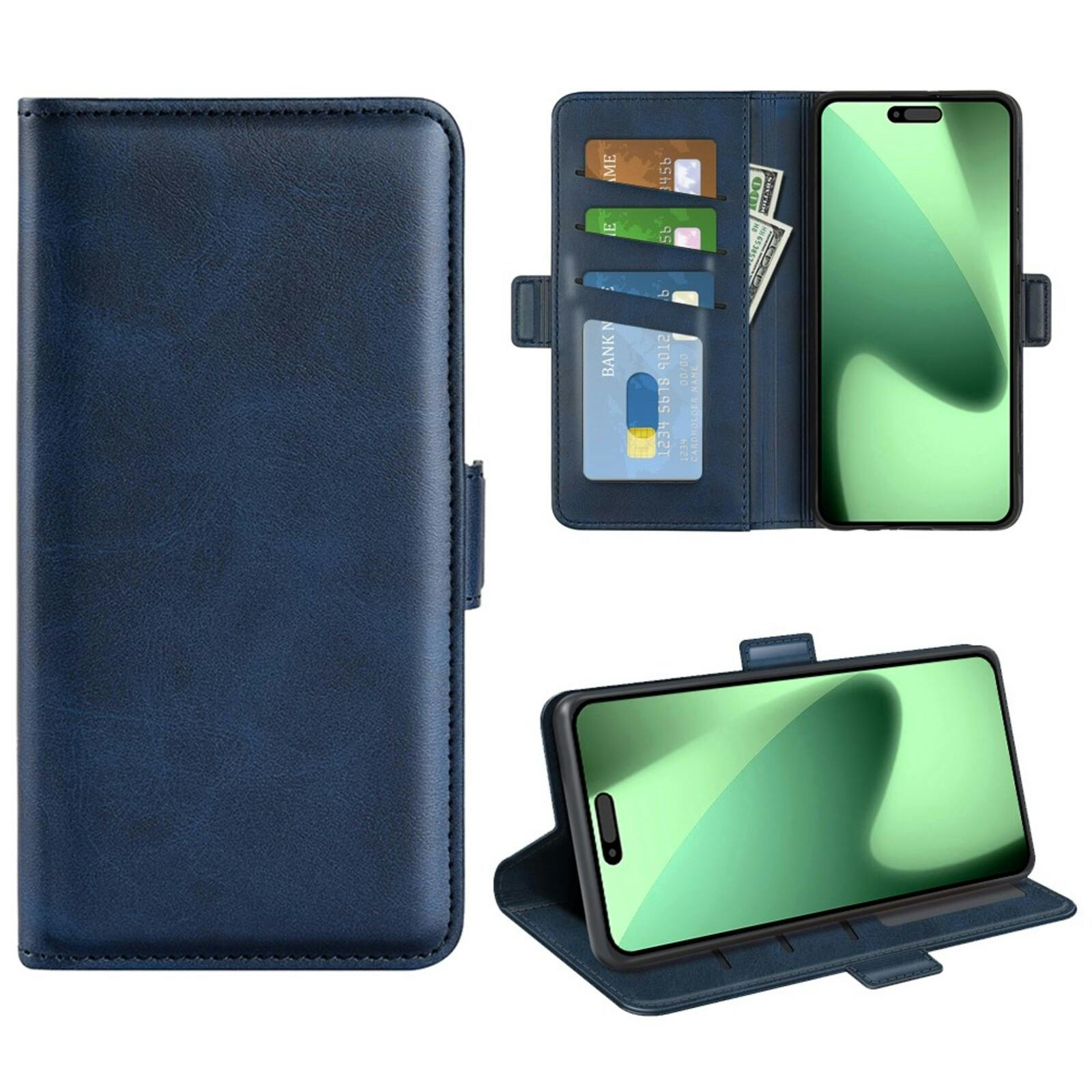 Comfycase Apple iPhone 17 Pro Bookcase Hoesje Blauw
